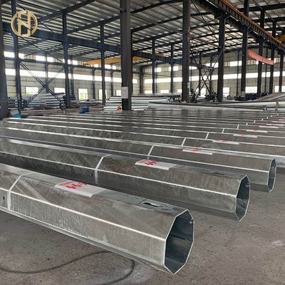 خرید 10 - 30M Hot Dip Galvanized Pole ASTM 123 ASTM 153 30FT 10KV - 550KV online manufacture