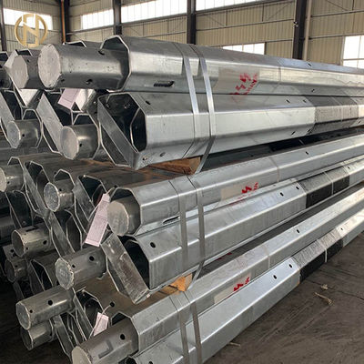 خرید Telescopic Galvanized Steel Pole Well Finished Welding Long Service Life online manufacture
