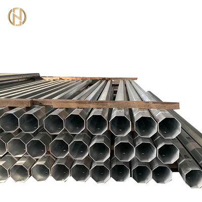 خرید 9M Galvanised Steel Utility Pole 350daN 200daN For 11kv Power Distribution online manufacture