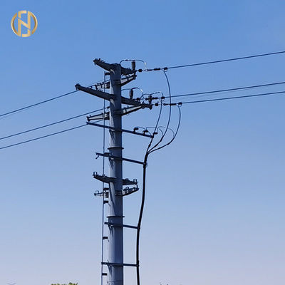 خرید Customized Size Metal Power Pole 69KV 90FT Steel Electric Q460C online manufacture