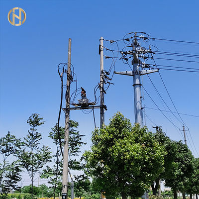خرید Galvanized Monopole Steel Metal Power Pole Wind Resistant 3.5mm online manufacture