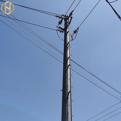 خرید 161KV Q420 355Mpa Tubular Steel Pole For Power Transmission Line online manufacture