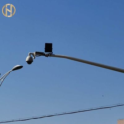 خرید SGS Q345 8M Security CCTV Camera Mounting Pole Seamless Steel online manufacture