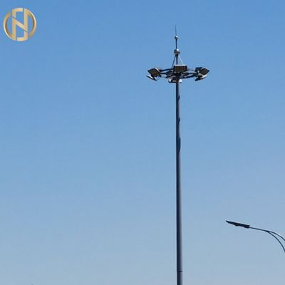 خرید Polygonal Shape 28M 36M 40M Galvanized High Mast Pole online manufacture