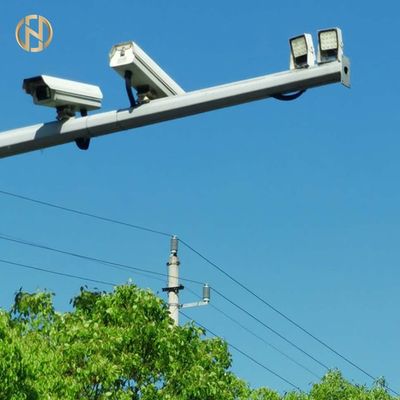 خرید Steel Security Camera Lamp Post 85um Galvanization Long Service Life online manufacture