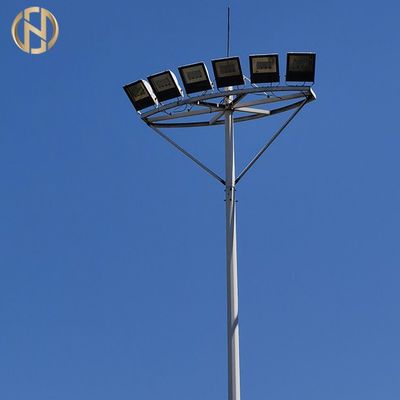 خرید CE GR65 Conical  12 Meter High Mast Pole IP65 For Floodlight online manufacture