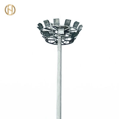 خرید Stadium Galvanized High Mast Pole for Sports Field Lighting 25M 28M 36M 40M Height online manufacture